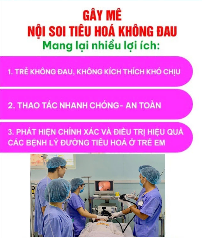 Gây mê nội soi tiêu hóa không đau