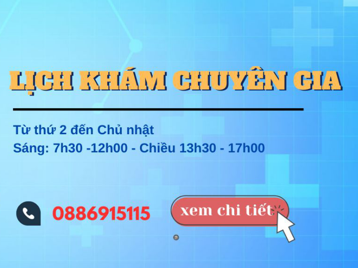 Lịch khám chuyên gia