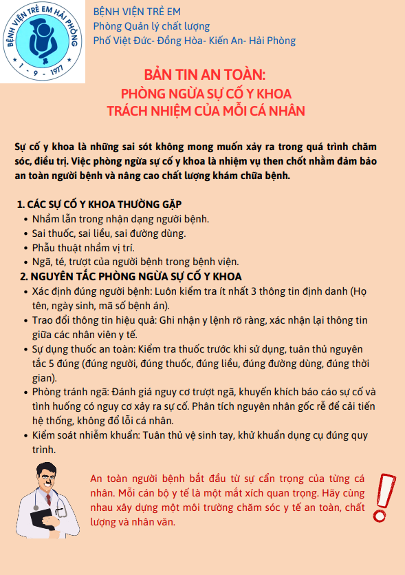 Bản tin an toàn y tế số 3/2024